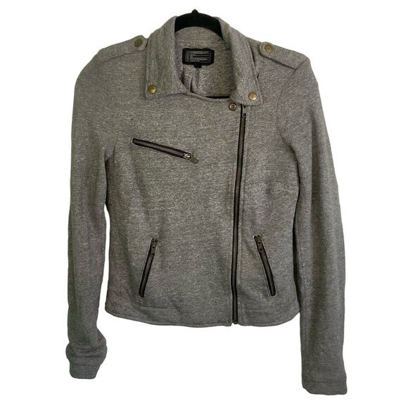 Current/Elliott The Easy Biker Zip Soft Knit Motorcycle Jacket Size 1 (Small) - Picture 1 of 8